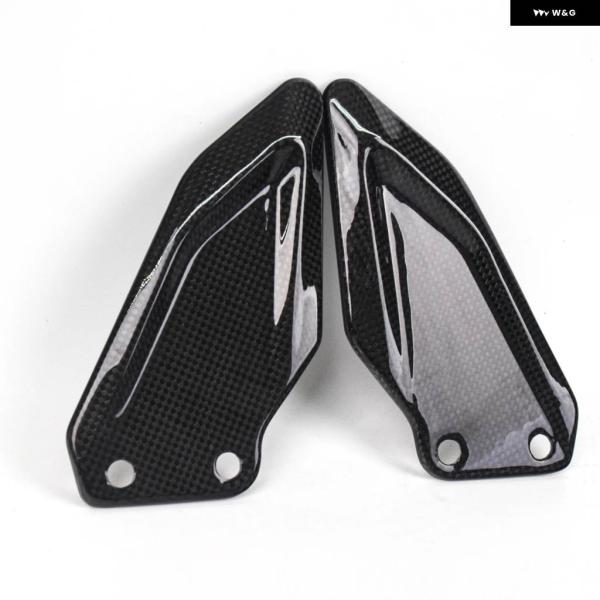 並行輸入品バイク パーツ カーボン ヒールガード フェアリング フットペグ プレート BMW S10...