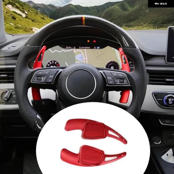並行輸入品車用 ステアリングホイール シフト パドル ブラック レッド シフター エクステンション ...