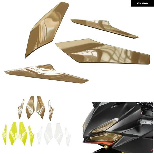 並行輸入品ABS ヘッドライト プロテクター オートバイ フロントランプ レンズ ガードスクリーンシ...