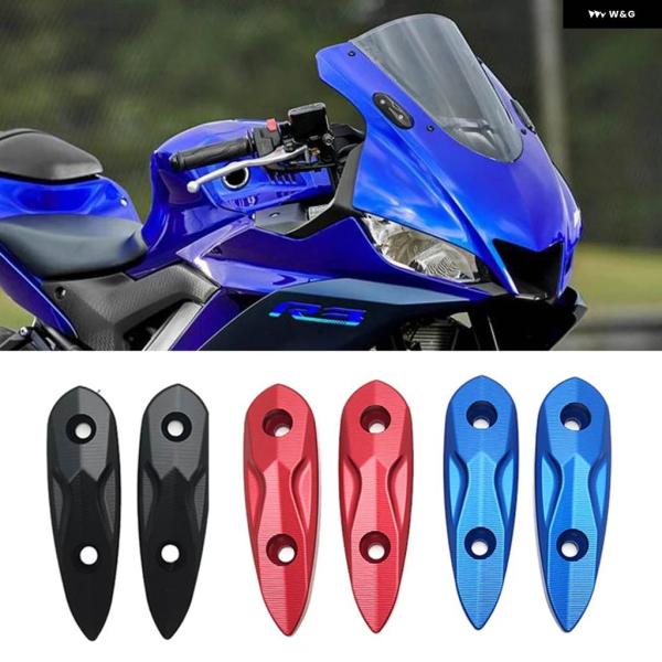 並行輸入品バックミラー ホールカバー ヤマハ YZFR3 YZFR15 V3 YZFR25 YZF ...