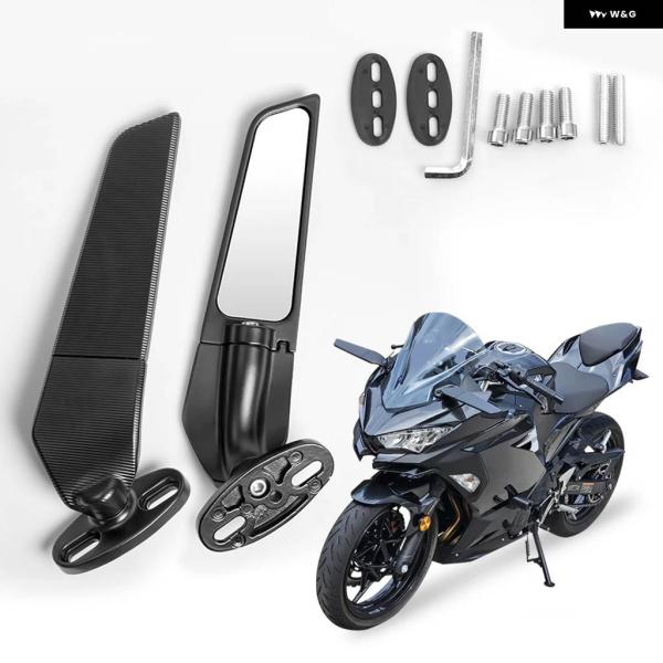 並行輸入品 ヤマハ 25 R25 R15V3 R1S サイドミラー バックミラー ウィング 回転式 ...