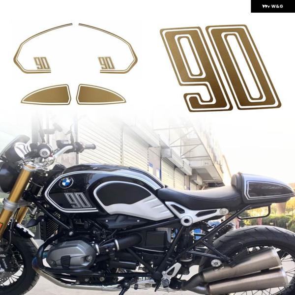 並行輸入品BMW R NINE T レーサー 反射 ステッカー 防水 ガス燃料オイル タンク パッド...