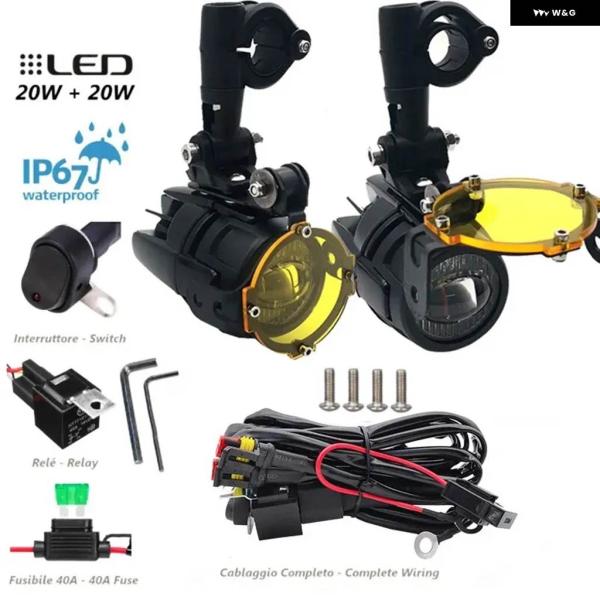 並行輸入品R1200GS 40W オートバイ LED フォグランプ 補助 アセンブリ BMW R12...