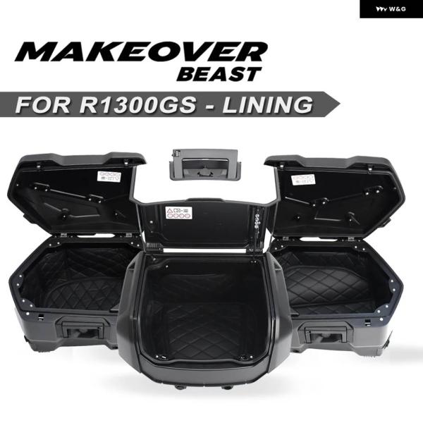 並行輸入品R1300GS 2023-2025 オートバイ リアラゲッジトップ ボックス サイドケース...