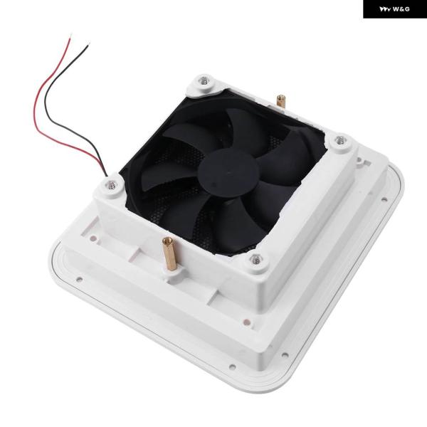 並行輸入品2X 12V 汎用 RVモーターホームミュートルーフ冷却トレーラー 排気ファンキャラバン効...