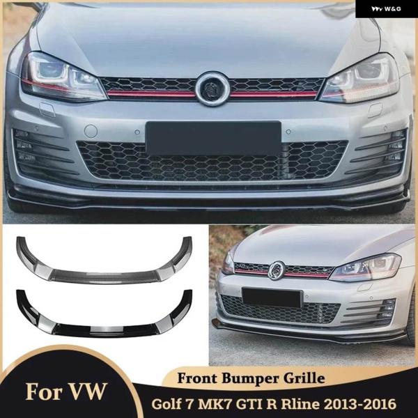 並行輸入品フロント バンパー リップスポイラー フォルクスワーゲン VW ゴルフ 7 MK7.5 G...
