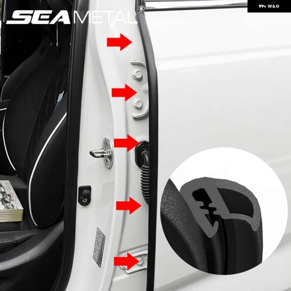 並行輸入品 2M 車ドアエッジウェザーストリップ 厚手ゴム Bピラー シーリングストリップ シーラン...