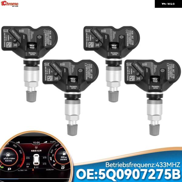 並行輸入品 4X TPMS タイヤエア圧モニターセンサー アウディ Q3 Q5 Q7 TT A6 A...
