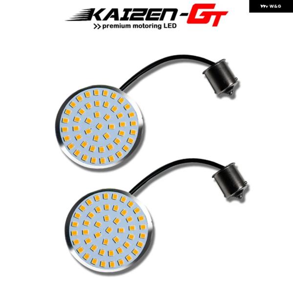 並行輸入品 BULLET STYLE 1156 48-SMD アンバー LED ウインカー 電球 ハ...