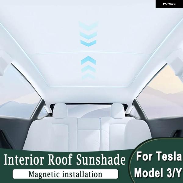 並行輸入品 サンルーフ スカイライト サンシェード カバー マグネット式取り付け TESLA MOD...