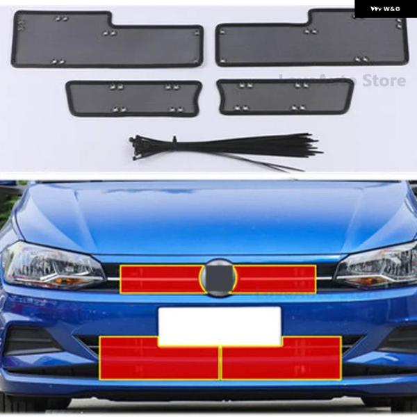 並行輸入品 VW POLO 2016-2022 車用フロント虫よけメッシュ ゴールデン 製フロント ...