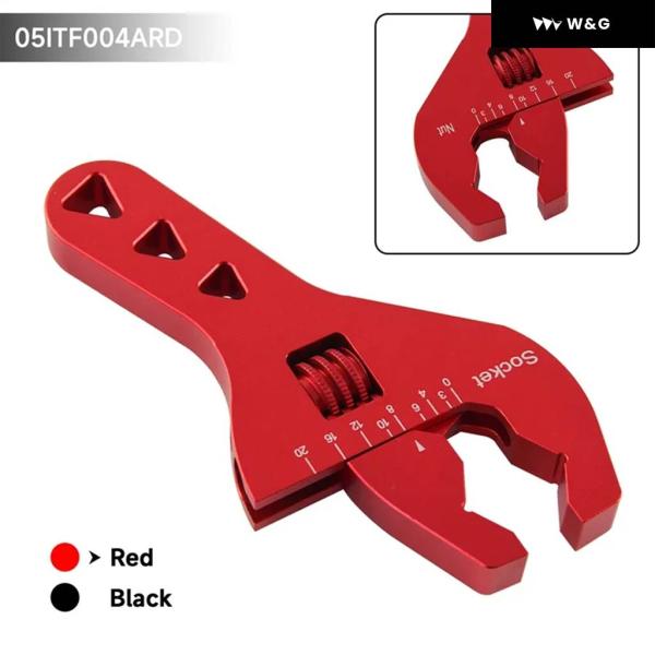 並行輸入品 AN3-AN20 調整可能 AN フィッティングレンチ アルミ コンパクト スタビーデザ...