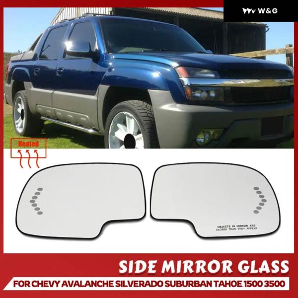 【並行輸入品】 サイドヒーター付きウィングミラー ガラス広角バックミラー シボレー シボレー アバラ...