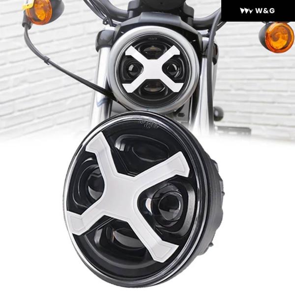 【並行輸入品】 50W 5-3/4インチ 5.75インチ オートバイ バイク LED ヘッドライト ...