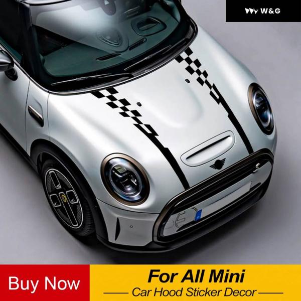 【並行輸入品】 車用 ボンネット ステッカー ビニール 装飾 デカール ミニクーパーS JCW カン...