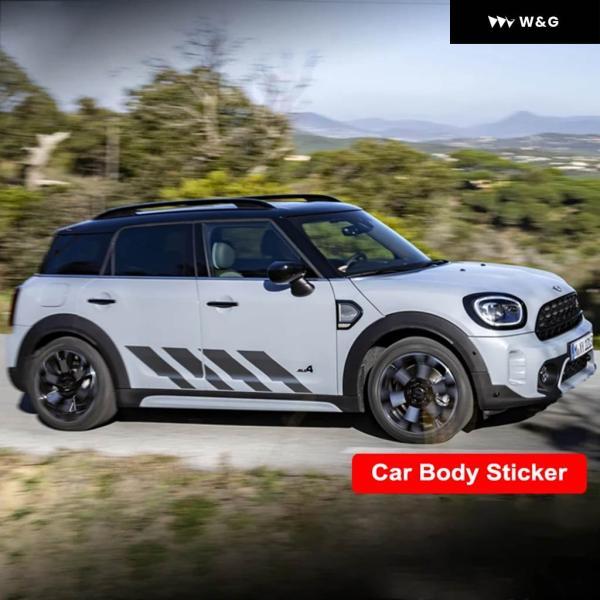 並行輸入品 ドアサイドウエストライン ステッカー デカール デコレーションミニクーパーカントリーマン...