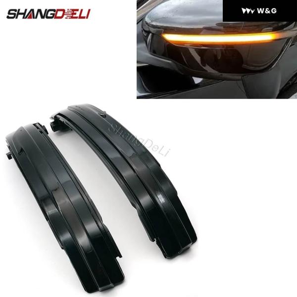 並行輸入品 2個車用バックミラー ダイナミックウィンカー LED ランプ ウィンカー サイドミラー ...