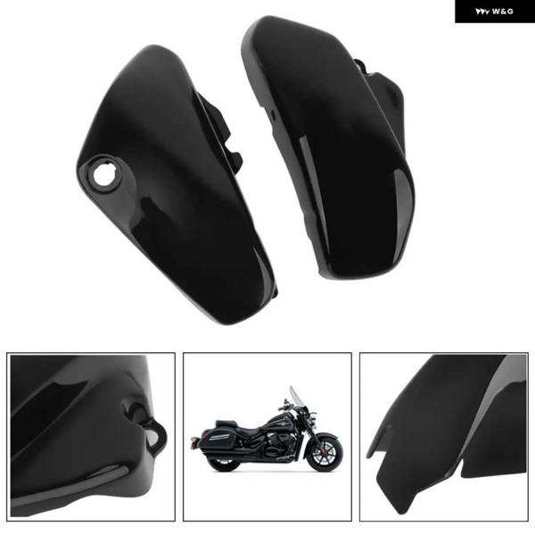 並行輸入品バッテリーサイド フェアリング カバー ガード ブラック オートバイ バイク アクセサリー...