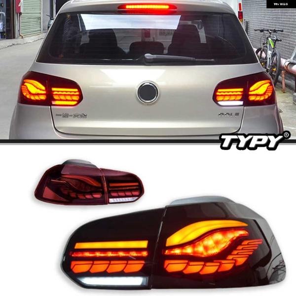 並行輸入品フルLED テールライト リアランプ MK6 ゴルフ R20 GTD 2008-2014 ...