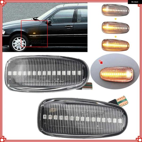 並行輸入品2XダイナミックLED点滅 ウィンカーライト サイドマーカーランプカーアクセサリーオート ...