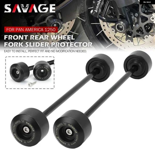 並行輸入品リアフロントアクスル フォーク クラッシュ スライダー ハーレー パンアメリカ1250 R...