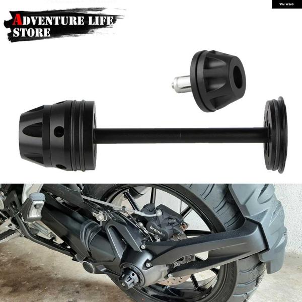 並行輸入品オートバイ リアホイール フォーク アクスル スライダー キャップ パッド クラッシュ プ...