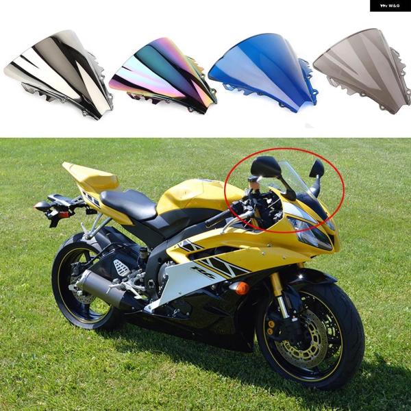 並行輸入品クリアウィンドスクリーン フロント ウィンドシールド デフレクター ダブルバブル ウィンド...