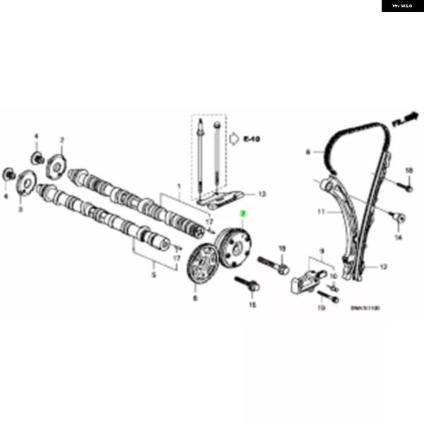 並行輸入品14310-RZA-003 ホンダ CRV 2.0L 2007-2009 カムシャフト ア...