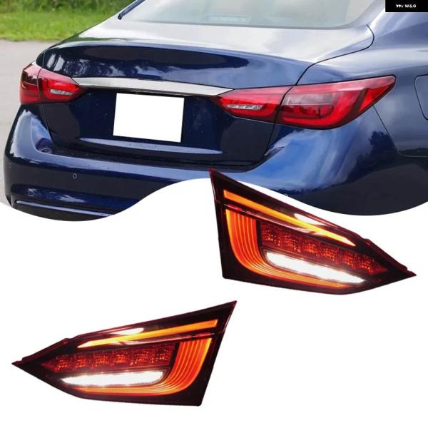 並行輸入品車用LED テールライト INFINITI Q50 Q50L 2018 - 21 ブレーキ...