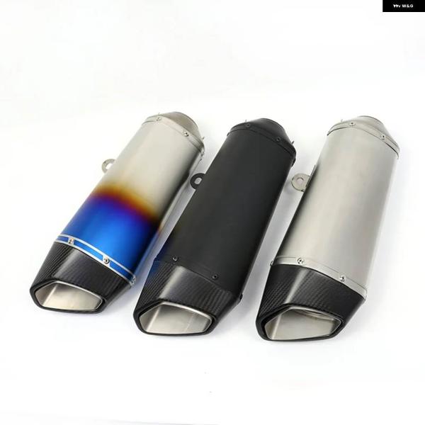 並行輸入品60MM バイク 排気GPマフラー 405MMビッグ パイプ ステンレス カーボン 600...