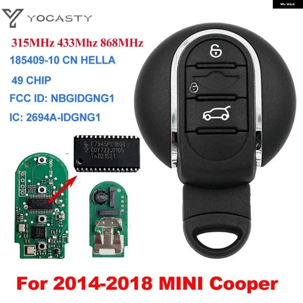 並行輸入品 315/433/868MHZ ID49 チップ スマートカーキー 2014-2018 M...