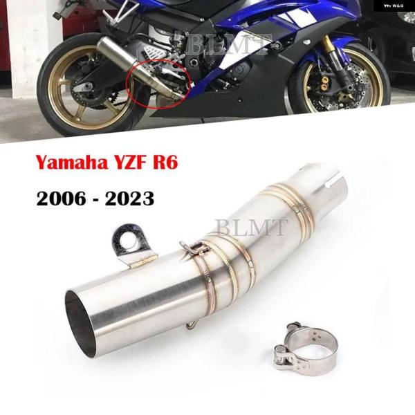 並行輸入品 ヤマハ 2006 - 2023 スリップオンエキゾースト ミドルリンク パイプ エスケー...