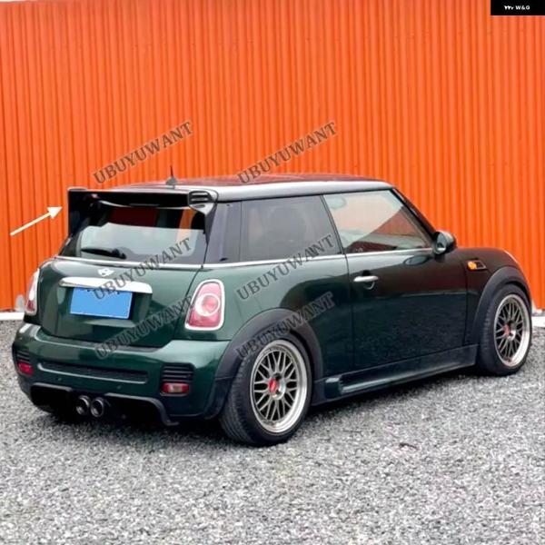 並行輸入品 JCW カーボン ルーフスポイラー リアウィング リップ ファイバー スプリッター ドリ...
