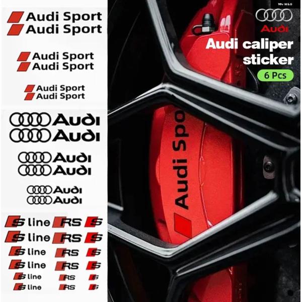 並行輸入品 6 個 アウディ スポーツ SLINE Q5 Q3 Q2 Q7 A3 B5 B6 B7 ...