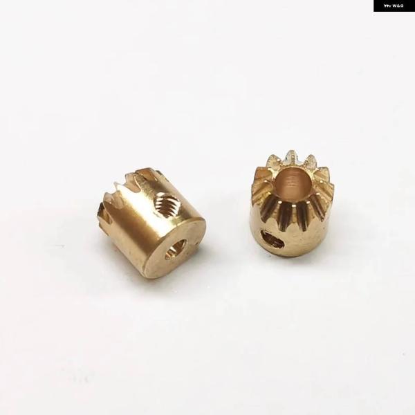 並行輸入品 直角トランス ミッション 0.5M 12T 2/3MM 90度真鍮ベベルギアモデル