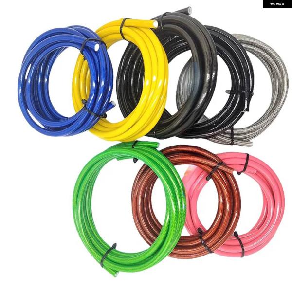 並行輸入品 AN3 オートバイ 車用 油圧 ブレーキホース レーシング ナイロン PTFE ワイヤー...