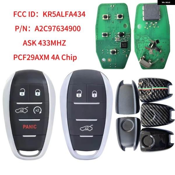 並行輸入品 4Aチップ A2C97634900 ALFA434 キーレススマートキー 433MHZ ...