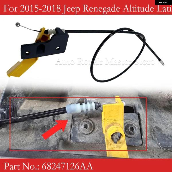並行輸入品 ボンネット リリース ケーブル 068247126AA 2015-2018 ジープ レネ...