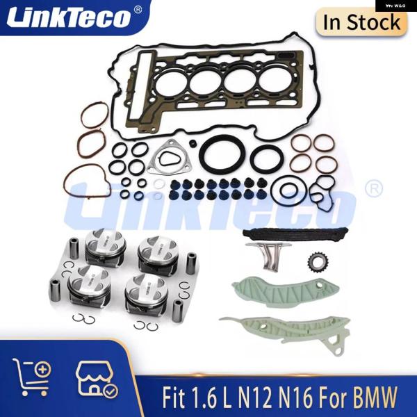 並行輸入品 エンジン パーツ フルガスケットセット タイミング チェーン キット ピストンセット 1...