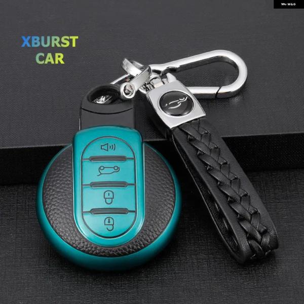 並行輸入品 シェル型キーフォブ カーキーケースカバー キー チェーン BMW MINI COOPER...
