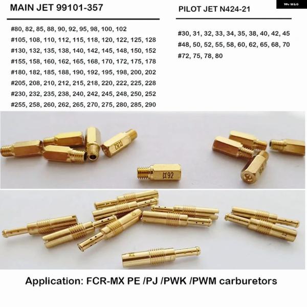 並行輸入品 メインジェットキット セットパイロットジェット FCR-MX PWK PWM PJ PE...