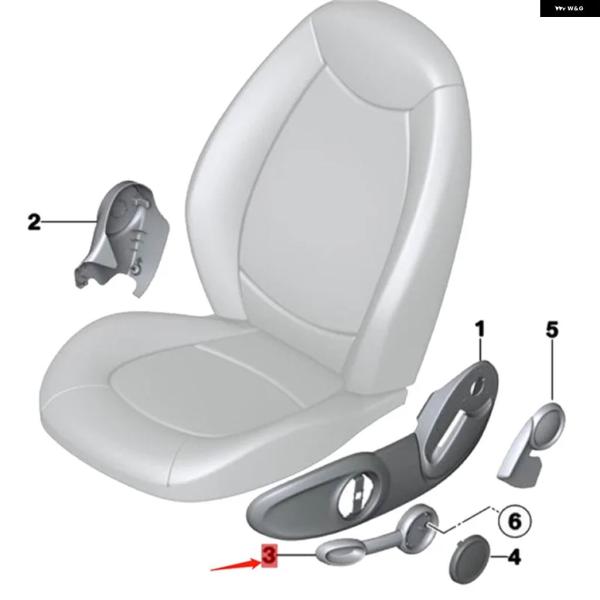 並行輸入品 フロントシートハンドル 52109802699 BMW MINI COUNTRYMAN ...