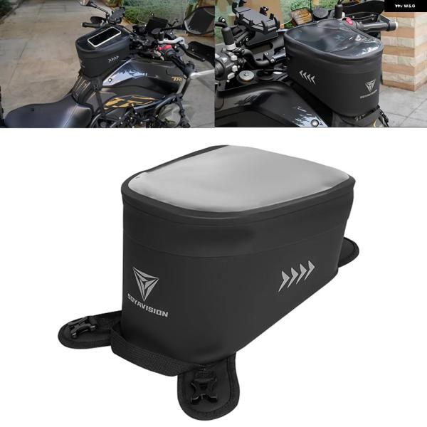 並行輸入品 バイク タンクバッグ PVC 防水 収納 タンクバッグ ストラップ タッチスクリーン対応...