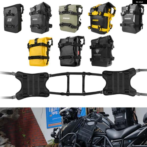 並行輸入品 オートバイ サドルバッグ 8L/10L/12L PVC 防水 フレーム マウント オート...