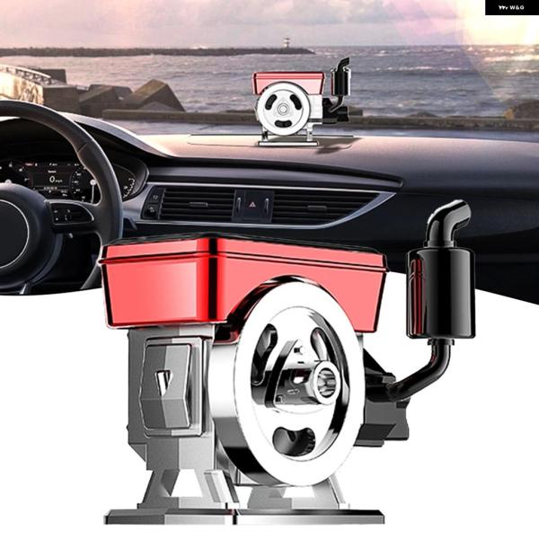 並行輸入品 車用 ディフューザー ソーラー式 車内 エア清浄機 エンジン 音を模した香りの ディフュ...