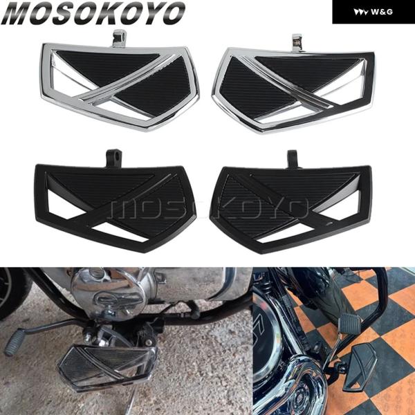 【並行輸入品】 フットペグ フロント リア ワイドフット ライダー ドライバー フットレスト フロア...