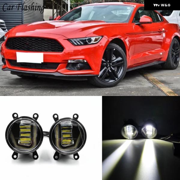 並行輸入品 3-IN-1機能 LED DRL デイタイム ランニングライト カープロジェクター フォ...