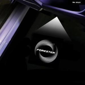 並行輸入品 LEDライト 車ドアプロジェクター ゴーストシャドウ カーテシランプ スバル フォレスター SG SH SJ SK 2