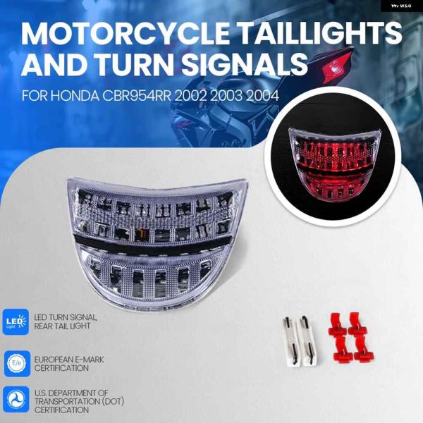 並行輸入品テールライト CBR954RR オートバイ バイク LED ウィンカー シグナル テールラ...