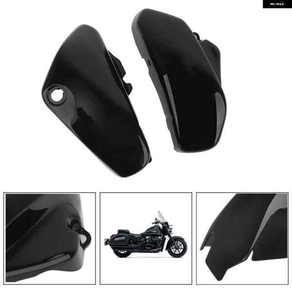 並行輸入品バッテリーサイド フェアリング カバー ガード ブラック オートバイ バイク アクセサリー...